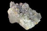 Purple Border Fluorite Crystals with Barite- Qinglong Mine, China #146996-1